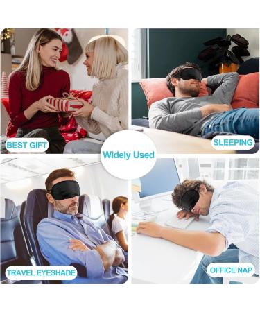 30 Pcs Soft Black Blindfold Eye Cover Sleep Masks with Nose Pad Perfect for Travel Sleep Games & Parties - Buy Online on GoSupps.com