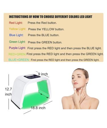 7 Color LED Light Therapy Face Mask for Skin Care - Red Light Therapy - Buy Online on GoSupps.com