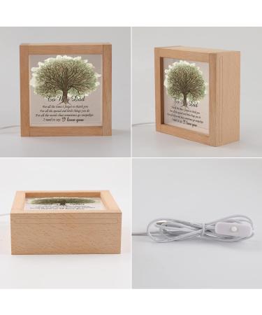 PRSTENLY Dad Birthday Gifts from Daughter Son Christmas Dad Gifts for Men Wood Night Light Gifts for Dad Thanksgiving New Year Gifts for Daddy Father's Day Presents Best Dad Gifts from Kids - Buy Online on GoSupps.com