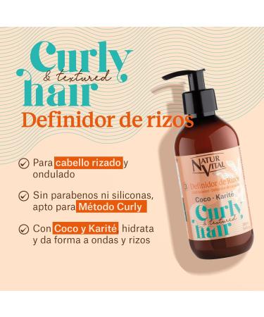  NaturVital NaturVital Curly Booster Curl Definer for curly wavy or textured hair coconut and shea cream - Buy Online on GoSupps.com