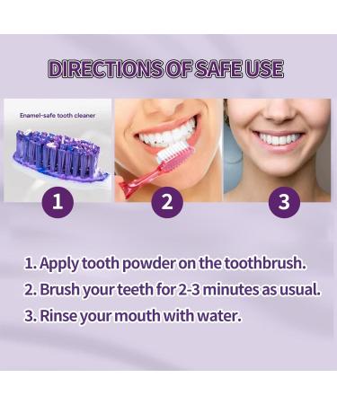 Purple Teeth Whitening Powder - Effective Cosmetic Tooth Cleaning & Whitening for Visible Results - Buy Online on GoSupps.com