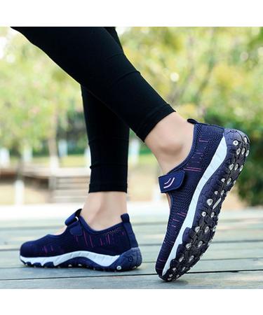 Neuropathy Shoes for Women - Easy On Extra Wide & Adjustable Diabetic Walking Shoes (Size 7.5 Grey - Buy Online on GoSupps.com