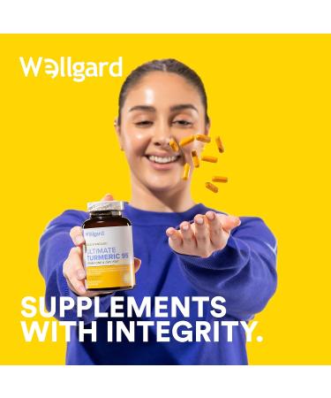Wellgard High Strength Turmeric Capsules 95% Curcumin | Made in UK - Buy Online on GoSupps.com