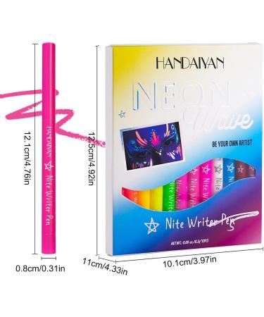 UV Glowing Eyeliner Set - Waterproof Smudge-proof Pigmented Graphic Liners - High Pigmented Waterproof Smudge-proof Pigmented Graphic Liners for Women Girls Hersil - Buy Online on GoSupps.com