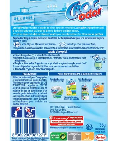 Croc Odor Frigorifico - Premium Odor Eliminator for Refrigerators | International Shipping Available - Buy Online on GoSupps.com