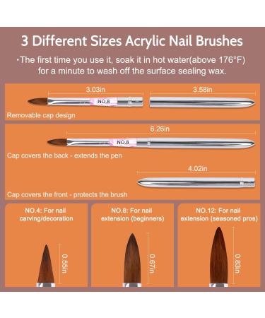 Lavender Violets 12-Colours Acrylic Powder Nail Kit with DIY Art Tools - N963A Sunset Rose Gold - Buy Online on GoSupps.com