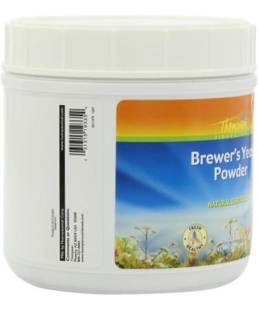Thompson Nutritional Yeast Coarse Powder 1lb - Natural Jar | Vegan Superfood - Buy Online on GoSupps.com