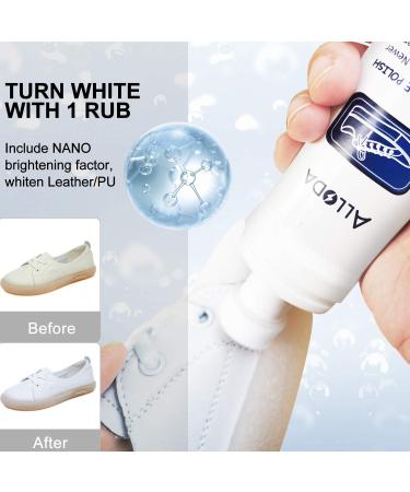 Alloda Shoe Cleaner and Whitener Kit with Brush - Sneaker Cleaning Solution (Clear) - Buy Online on GoSupps.com