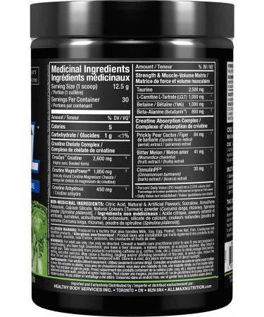 ALLMAX Nutrition C:VOL - Professional-Grade Creatine + Taurine + L-Carnitine Complex Coconut Lime Mojito 375 Gram (665553214849) - Buy Online on GoSupps.com