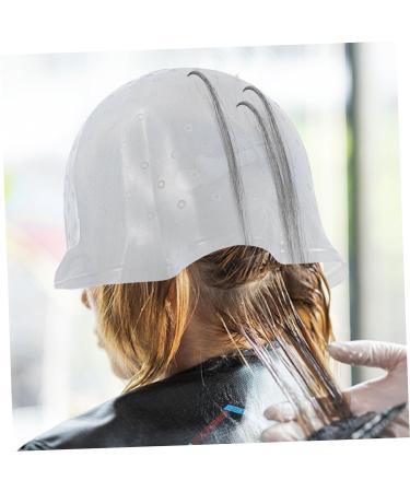 Caps Hair Coloring Hat Salon Hair Highlight Hat Dye Cap Hair Highlighting Hat Salon Hair Cap Silicone Hair Salon Cap Hair Dyeing Coloring Hat Hairdressing Cap Brighten Silica Gel - Buy Online on GoSupps.com