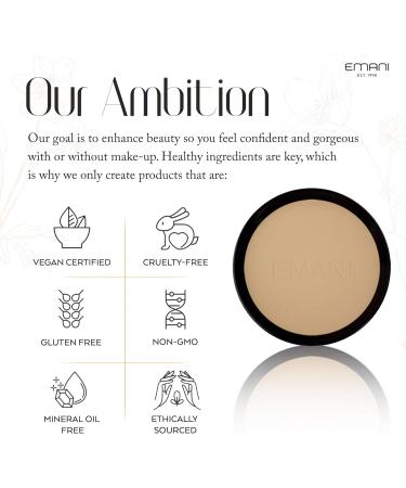 EMANI Vegan Cosmetics Flawless Matte Foundation 1001 Nude Beige 0.42 Ounce - Buy Online on GoSupps.com