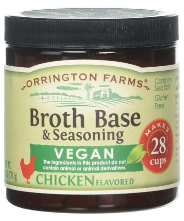 Orrington Farms - Vegan Chicken Flavored Broth Base, 6 oz. (Pack of 3) 6 Ounce (Pack of 3)