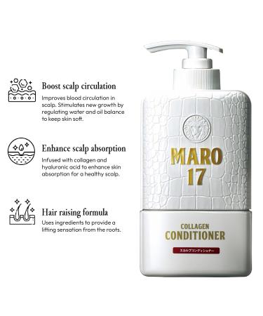 MARO17 Collagen Scalp Conditioner - Boost Blood Circulation & Promote Hair Growth | Hyaluronic Acid & Collagen Peptides | 11.6 oz - International Shipping Available - Buy Online on GoSupps.com
