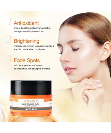 Neutriherbs Vitamin C Face Cream - Day & Night Moisturizer for Soft Smooth Skin | 1.7oz #1 Vitamin C Cream - Buy Online on GoSupps.com