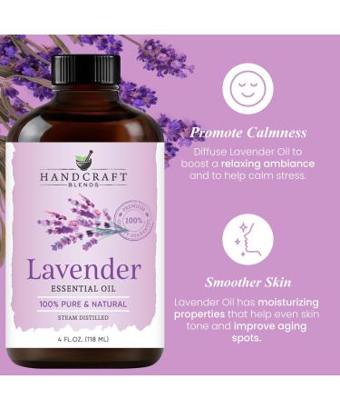 Handcraft Blends Soften & Soothe Set: Moroccan Argan Oil (8 Fl Oz) and Lavender Essential Oil (4 Fl Oz) 100% Pure & Natural for Silky Hair Skin and Relaxation - Buy Online on GoSupps.com