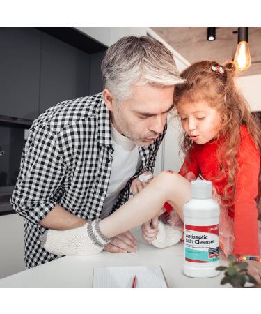 Leader Antimicrobial Skin Cleanser - Chlorhexidine Gluconate 4% Solution Soap for Home & Hospital - 8 Ounce - Buy Online on GoSupps.com