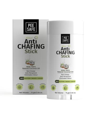PEESAFE Natural Anti Chafing Stick | Chub rub | Anti Chafe Balm | Anti Chafing Cream | Anti Blister | Anti Sweat | Anti Rashes | Cruelty Free | Itching | Chafing Relief | Paraben & Silicone Free(75g)