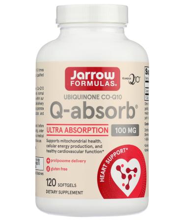 Q-absorb Co-Q10 100 mg 120 Softgels - Jarrow Formulas - Qty 1