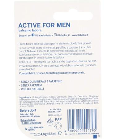  Labello Labello Active Lip Balm SPF 15 - 5.5 ml - Buy Online on GoSupps.com