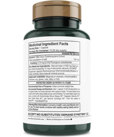 NutraCentials Cissus Quadrangularis NX 70 Count - Buy Online on GoSupps.com