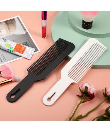 2 Pieces Clipper Combs Barber Combs Heat Resistant Flat Top Comb Hairdressing Combs Hair Cutting Combs (Black White) - Buy Online on GoSupps.com