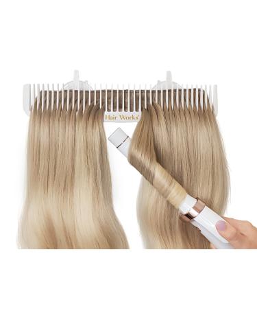 Hair Works ULTRA Hair Extension Holder - Professionally Designed to Securely Hold Extra Wide Wefts including Hand Tied Wefts  Wide Band Wefts  Beaded Wefts  and Full Bundles While You Wash  Color  Style & Store (White) - Buy Online on GoSupps.com