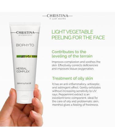 Buy CHRISTINA Bio Phyto Herbal Complex Peeling Gel | Gentle Facial Peeling with BHA & Salicylic Acid | Deep Cleansing & Skin Revitalization | 75ml | International Shipping - Buy Online on GoSupps.com