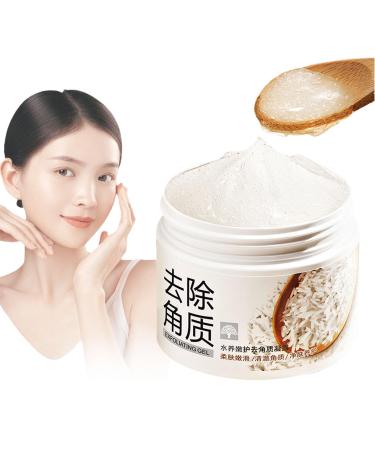 Exfoliante De Arroz Exfoliante De Arroz para El Cuerpo Exfoliante De Arroz para Aclarar La Piel Rice Plant Extract Exfoliating Gel (1Pcs)