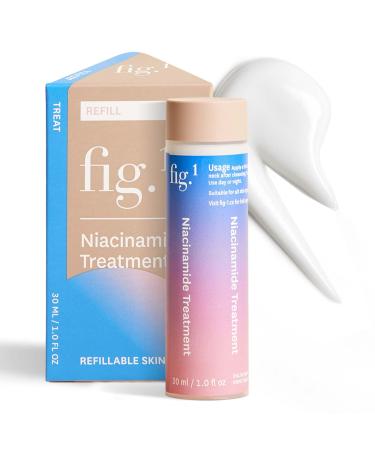 Fig.1 Niacinamide Face Serum Refill for Sensitive Skin | 4% Niacinamide Glowing & Hydrating Serum for Face Anti Aging Moisturizing and Soothing Treatment 30ml Refill Cartridge 30 ml