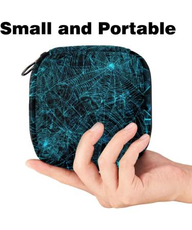 Portable Vintage Spider Web Storage Bags for Women's Bandages Panty Liners & Tampons - Stylish Organization for School & Office - Buy Online on GoSupps.com