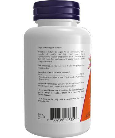 Now Foods Rutin 450mg 100vcap - Buy Online on GoSupps.com