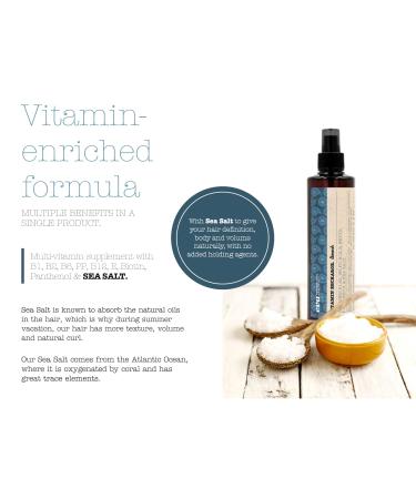 Eva Professional Hair Care Vitamin Recharge Sea Salt Spray for Hair Texture and Volume Non Toxic Setting Hairspray with Panthenol Biotin and B1 B2 B6 E and B12 Vitamins 8.45 Fl oz. - Buy Online on GoSupps.com