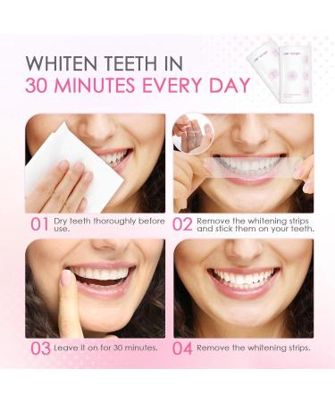 PITHER Teeth Whitening Strips - 28 Enamel Safe Strips for Coffee & Wine Stains Removal - 14 Treatments for Bright White Teeth - Buy Online on GoSupps.com