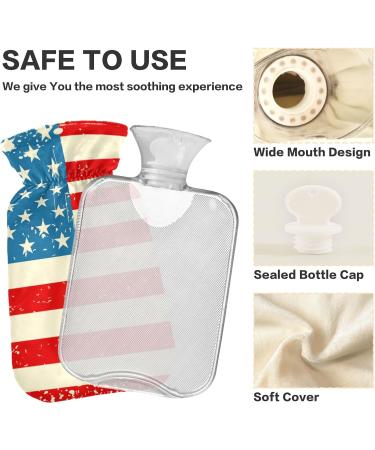 Statue Liberty Hot Water Bottle with Cover - 1L BPA Free Pain Relief Bag for Cramps | International Shipping Available - Buy Online on GoSupps.com
