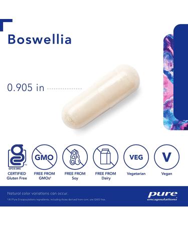 Pure Encapsulations Boswellia Capsules | Supports Healthy Joints, Connective Tissue & Colon | Musculoskeletal System Supplement | 120 Capsules - Buy Online on GoSupps.com