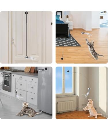 Interactive Cat Toy - Magic Wand & Flying Bird for All Cats | Suction Cup Simucatstick Toy - Buy Online on GoSupps.com