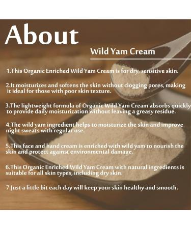 Organic Wild Yam Cream for Hormone Balance | Enriched Natural Moisturizer | 2OZ | Ideal for Night Sweats & All Skin Types - Buy Online on GoSupps.com