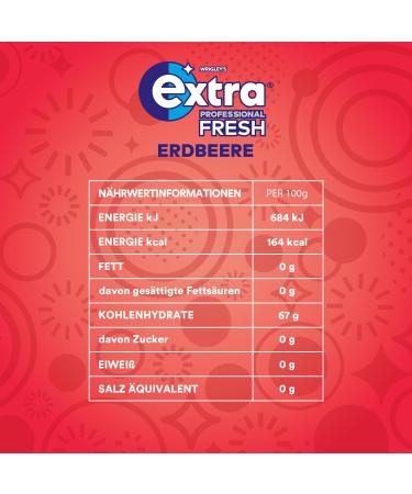 Buy Extra Professional Sugar-Free Fresh Strawberry Chewing Gum - 30x10 Dragees Multipack for Fresh Breath - International Shipping Available - Buy Online on GoSupps.com