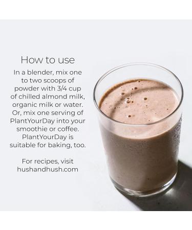 Buy Hush & Hush PlantYourDay Vegan Super Greens | Pea Protein Powder Broccoli Fiber Probiotics - Gluten Free Superfood 14.18 oz - Buy Online on GoSupps.com