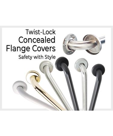 Safety Grab Bar - ADA Handrail for Shower Bathroom Toilet Home/Type 304 Stainless Steel/Elderly Handicap/Smooth Grip/Matte Black / 32" 32" Matte Black  Smooth - Buy Online on GoSupps.com