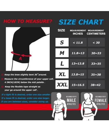 RUNTOP 7mm Neoprene Knee Sleeves (Pair) - Support Pain Compression for Squats, Cross Training, Weightlifting - Women's Gift - Kids & Children - WODS Powerlifting - Buy Online on GoSupps.com