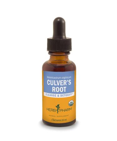 Herb Pharm Certified Organic Culver's Root Liquid Extract for Cleansing and Detoxification - 1 Ounce 1 Fl Oz (Pack of 1)