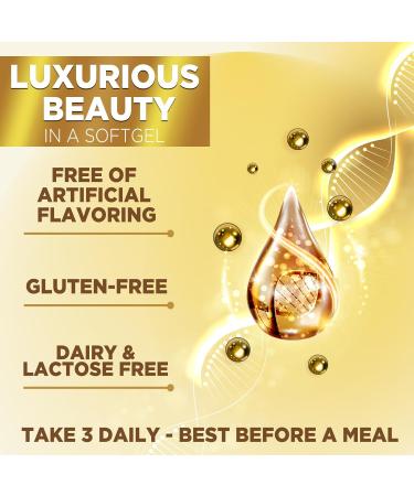 Hair Skin & Nails Vitamins for Women - Biotin 5000mcg to Support Hair Growth with Argan Oil Collagen & Hyaluronic Acid Beautiful Stronger Skin Hair & Nails Vitamin Supplement - 60 Softgels 60 Count (Pack of 1) - Buy Online on GoSupps.com