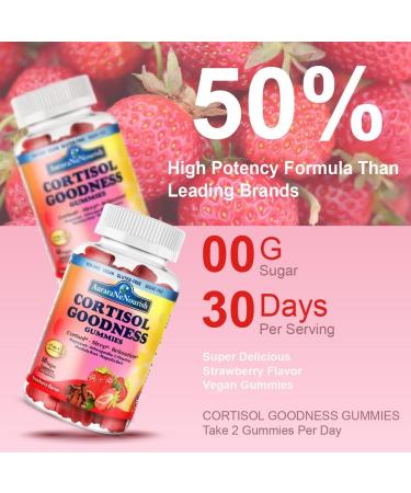 AuraraNeNourish 2 Pack Multi Collagen Peptides Gummies + Cortisol Detox Gummies for Women Men Vegan Non GMO Sugar Free - Buy Online on GoSupps.com