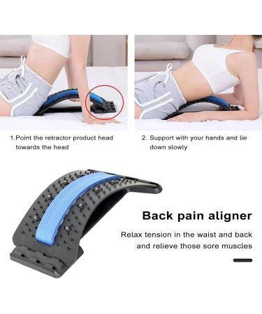 Back Pain Corrector Back Stretcher Lumbar Traction Device for Pain Relief Lightweight Portable Back Pain Corrector Herniated Disc Treatment Tool Blue One Size One Size Blue - Buy Online on GoSupps.com