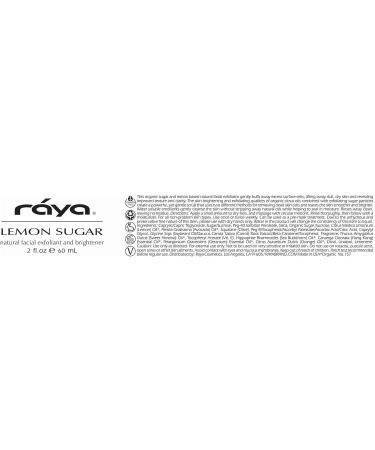 RAYA Lemon Sugar Facial Scrub - Organic Exfoliating Scrub for Dry Skin | Brightens & Smooths Complexion | International Shipping Available - Buy Online on GoSupps.com