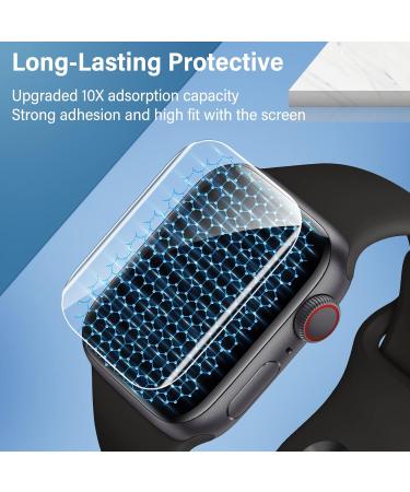 Uyiton 8Pack Apple Watch Series 8/7 Screen Protector 45mm - Military-Grade TPU Film for Scratch & Fingerprint Protection - Bubble-Free, High Touch Screen Clarity - Buy Online on GoSupps.com