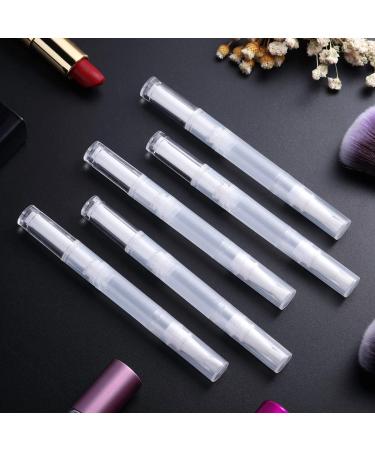 Frcolor 3ml Nail Twist Pens - Set of 5 Empty Transparent Nail Oil Applicators with Brush Tip for Eyelash Growth - Cosmetic Container Tube - Buy Online on GoSupps.com