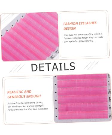 MAGICLULU 5 Boxes Color Grafting Eyelashes 3d Faux Lashes Cosplay Eyelashes Art Eyelashes Natural Look Eyelashes Makeup Lash Reusable Lashes Imitation Miss Flash Pink Extend - Buy Online on GoSupps.com