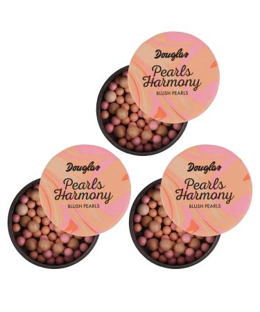 3x Douglas Make-up 983175 Teint Rouge Pearls Harm Pink My Cheeks 20 g Set